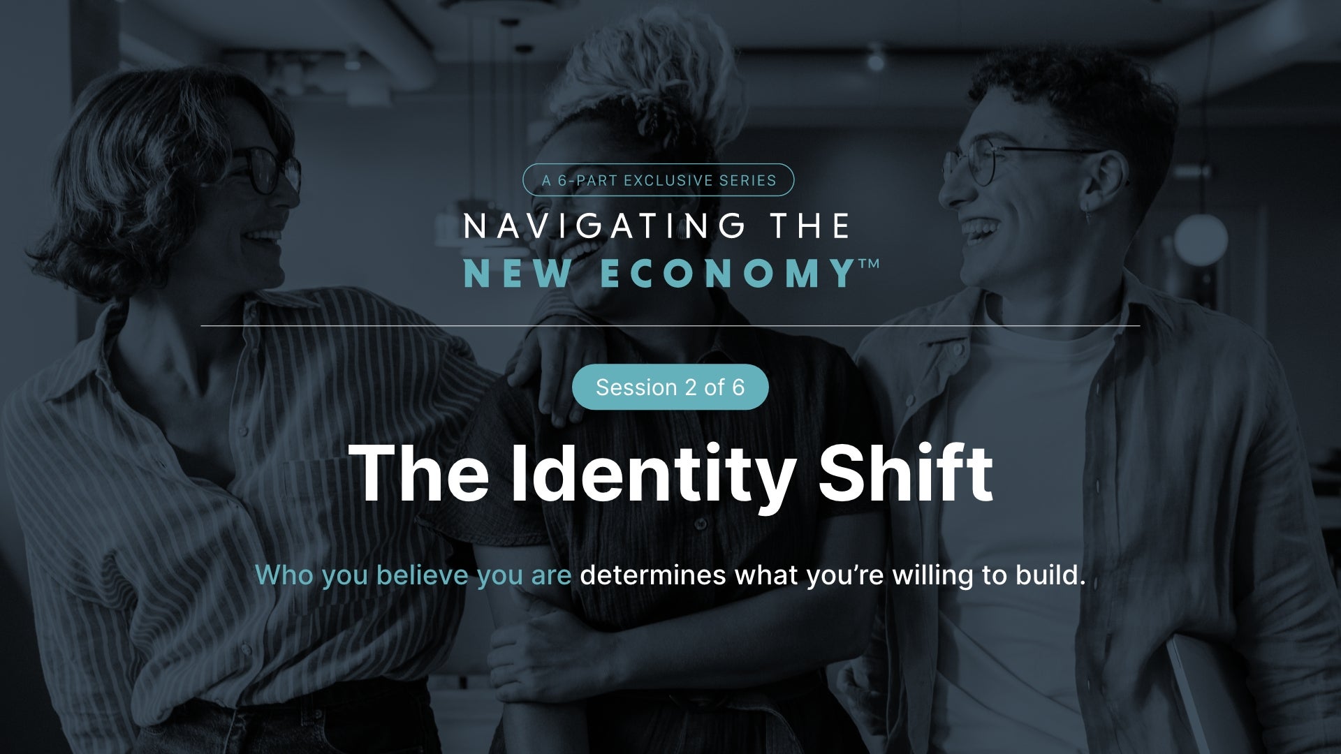 Person looking confidently into the distance